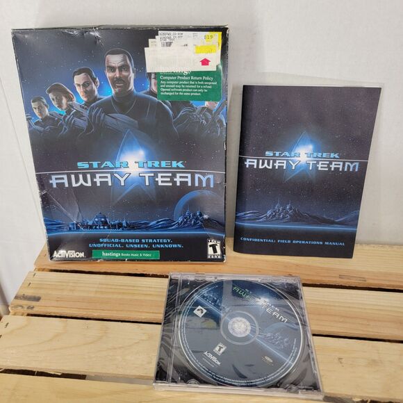 VINTAGE Star Trek Away Team 2001 PC Game w/ Box SEALED - Picture 1 of 8